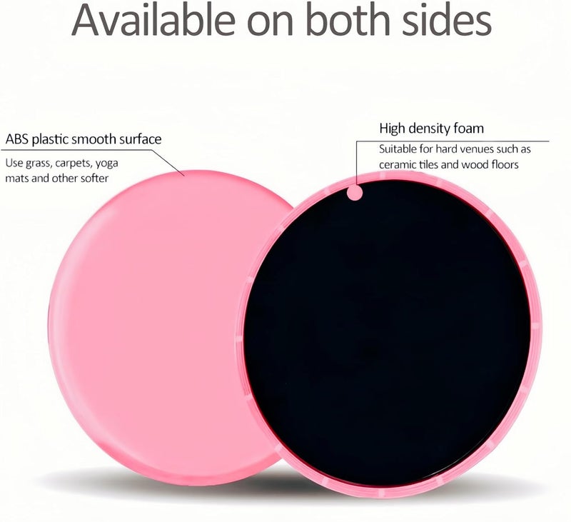 MBKHFLL Core Sliding Discs - Dual Sided Workout Sliders for Carpet & Hardwood Floor - Home Ab Pads Exercise Equipment Fitness Sliders for Women and Men - Image 5